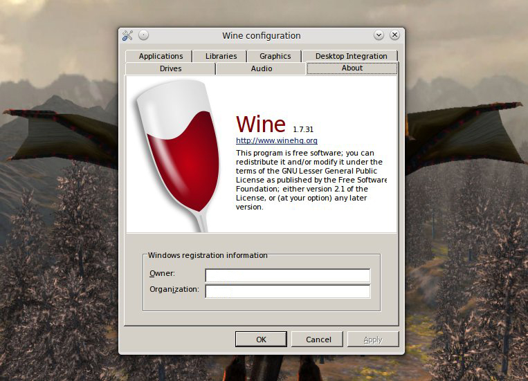 Wine 1.7.31
