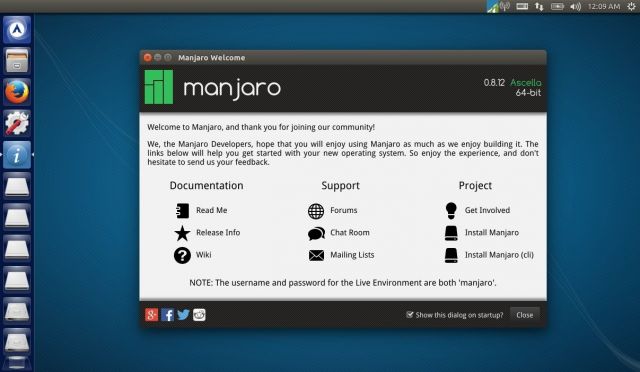 Manjaro Linux Unity