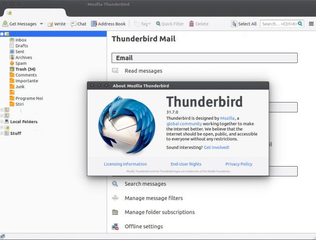 Mozilla Thunderbird 31.7